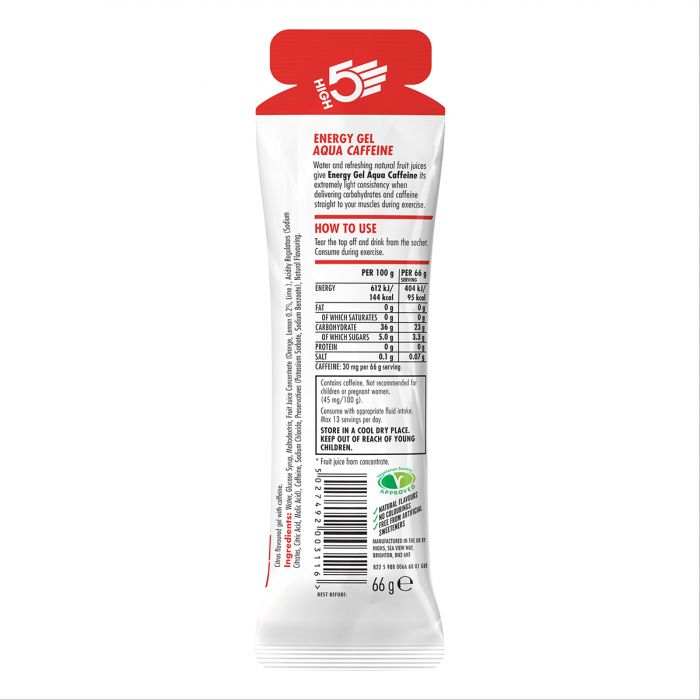 High5 (IsoGel Plus) Energy Gel Aqua Caffeine Citrus 66g