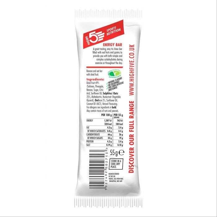 High5 (Sports Bar) Energy Bar Ban�n 55g