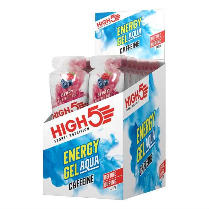High5 Energy Gel Caffeine Málna 20x40g (koffeines)