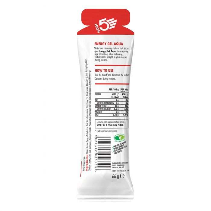 High5 Energy Gel Caffeine M�lna 20x40g (koffeines)