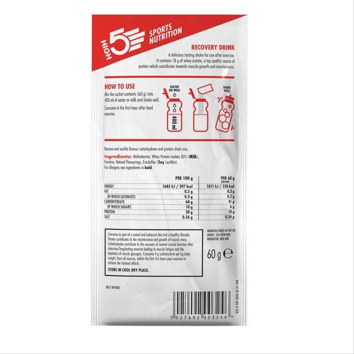 High5 Recovery Drink Ban�n/Vanilia (9�60g)