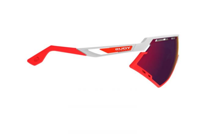 RUDY PROJECT DEFENDER WHITE-RED BUMPERS/MULTILASER RED szem�veg