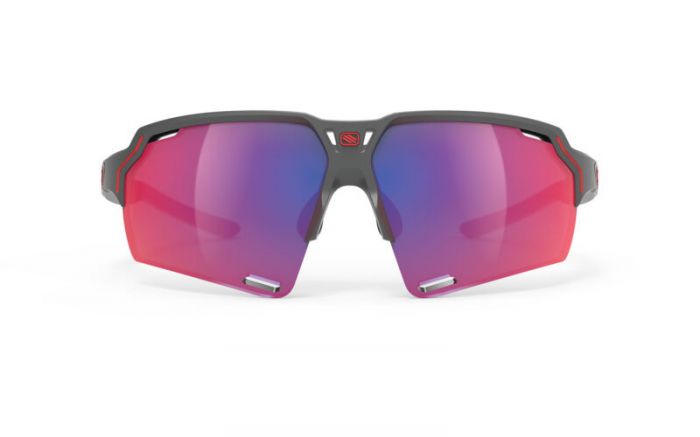 RUDY PROJECT DELTABEAT CHARCOAL/MULTILASER RED szem�veg