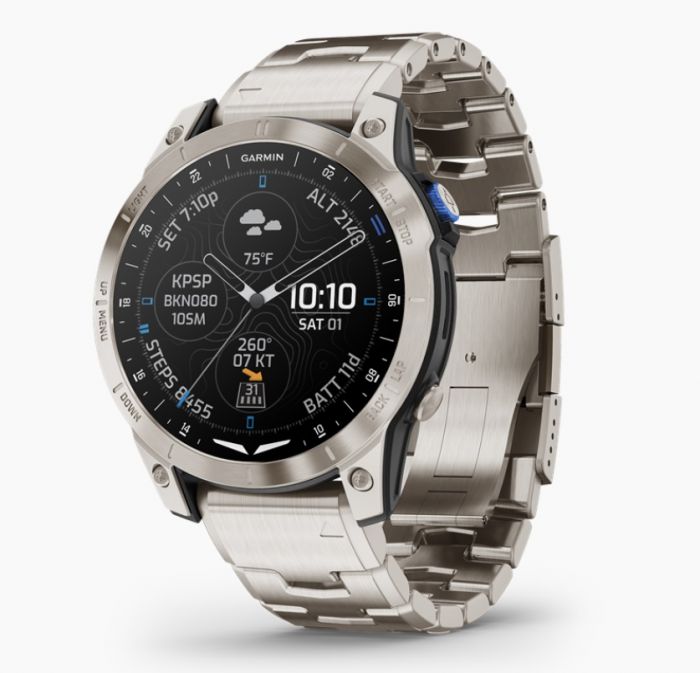 Garmin D2 MACH 1 (SD) FEKETE TITÁNIUM, TITÁNIUM SZÍJJAL