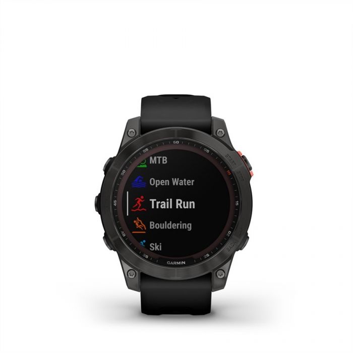 Garmin FENIX 7 SOLAR PALASZ�RKE FEKETE SZILIKON SZ�JJAL	