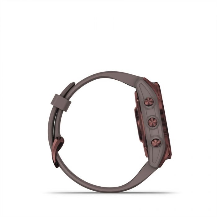 Garmin FENIX 7S SAPPHIRE BRONZ TIT�NIUM PALASZ�RKE SZILIKON SZ�JJAL (SOLAR)	