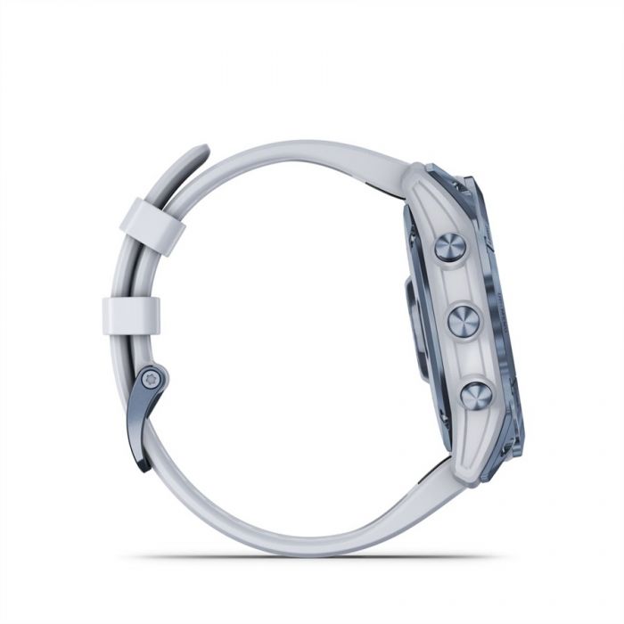 Garmin FENIX 7X SAPPHIRE FEH�R, �SV�NYK�K, FEH�RK� SZILIKON SZ�JJAL (SOLAR)	