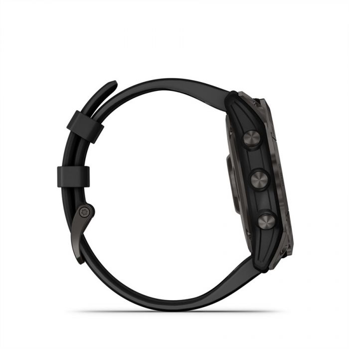 Garmin FENIX 7X SAPPHIRE SZ�RKE TIT�NIUM FEKETE SZILIKON SZ�JJAL (SOLAR)	