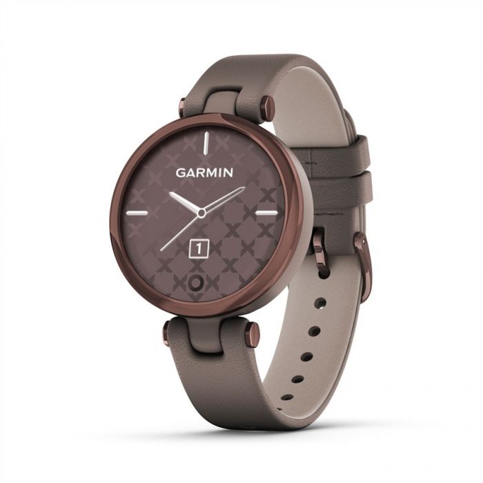 Garmin LILY CLASSIC SÖTÉT BRONZ, PALOMA SZÍNŰ TOK ÉS BŐRSZÍJ