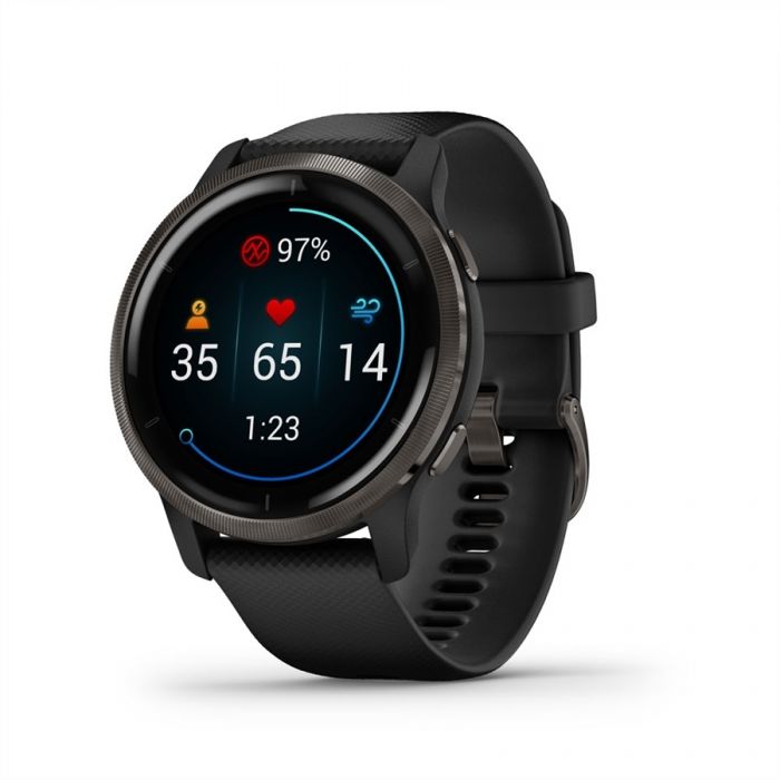 Garmin VENU 2 FEKETE, SZÜRKE KERETTEL