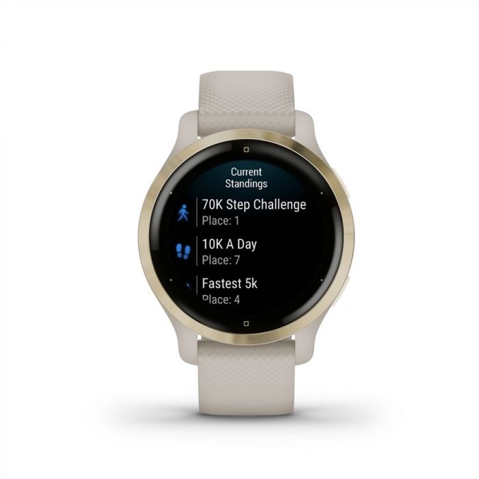 Garmin VENU 2S VIL�GOS HOMOKK�, VIL�GOS ARANY KERETTEL	