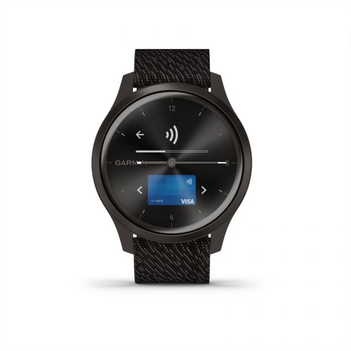 Garmin V�VOMOVE STYLE FEKETE BORS FEKETE NYLON SZ�JJAL, SZ�RKE CSATTAL