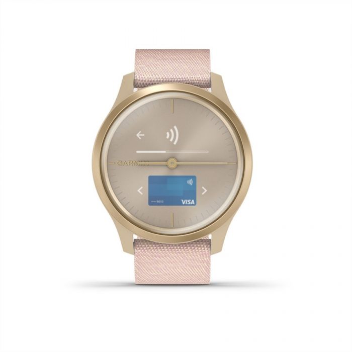 Garmin V�VOMOVE STYLE LIGHT GOLD PINK NYLON SZ�JJAL, LIGHT GOLD CSATTAL