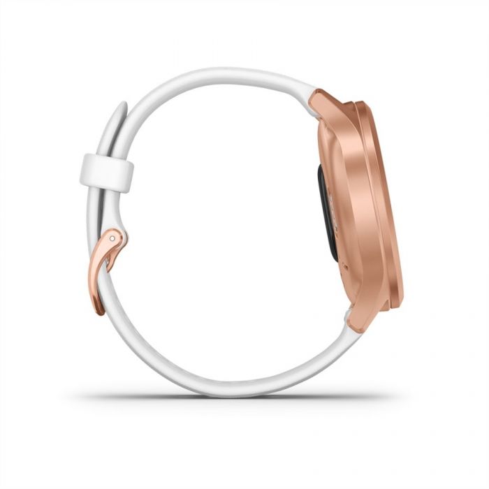 Garmin V�VOMOVE STYLE ROSE GOLD FEH�R SZILIKON SZ�JJAL ROSE GOLD CSATTAL	