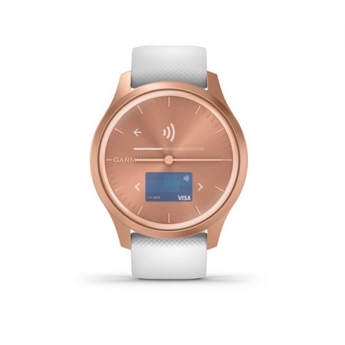 Garmin V�VOMOVE STYLE ROSE GOLD FEH�R SZILIKON SZ�JJAL ROSE GOLD CSATTAL	