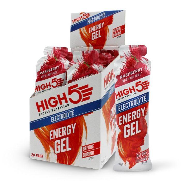 High5 Energy Gel Electrolyte – Málna 20x60g