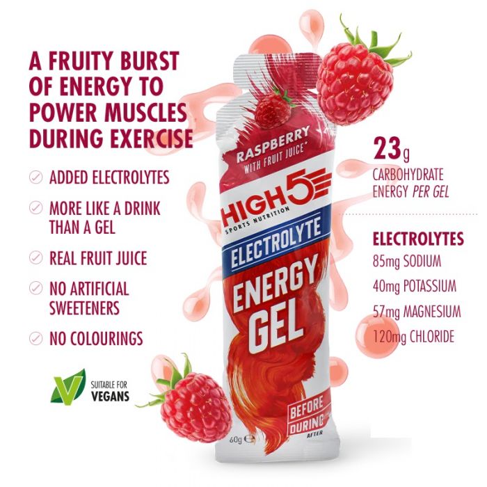 High5 Energy Gel Electrolyte – M�lna 20x60g