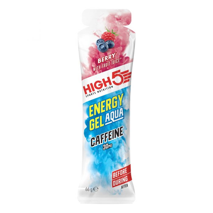 High5 Energy Gel Aqua Caffeine Málna 66g