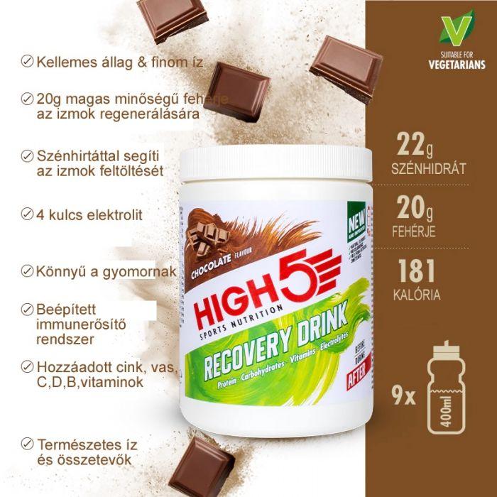 High5 Recovery Drink Csokol�d� 450g (9 adag)
