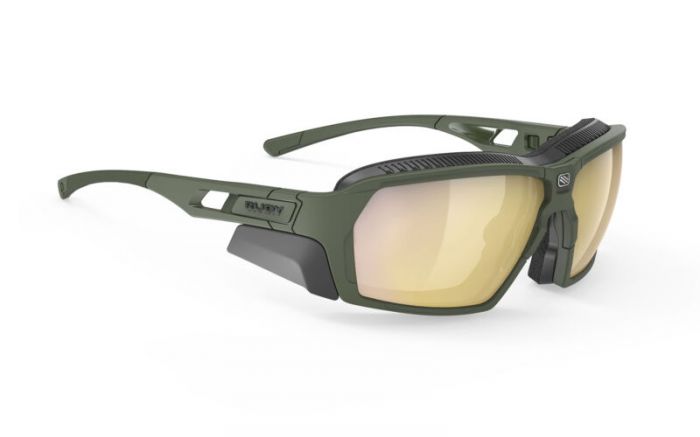 RUDY PROJECT AGENT Q OLIVE/BLACK MULTILASER GOLD szem�veg